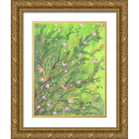 My Garden Gold Ornate Wood Framed Art Print with Double Matting by Randy Noble Fine Art