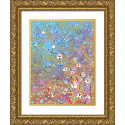 Water Beauty Gold Ornate Wood Framed Art Print with Double Matting by Randy Noble Fine Art