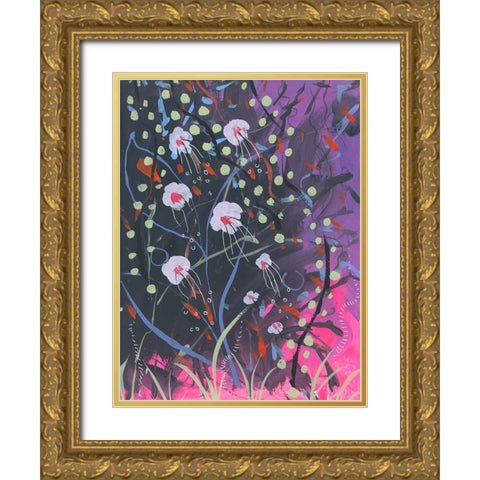 Nights Colors Gold Ornate Wood Framed Art Print with Double Matting by Randy Noble Fine Art