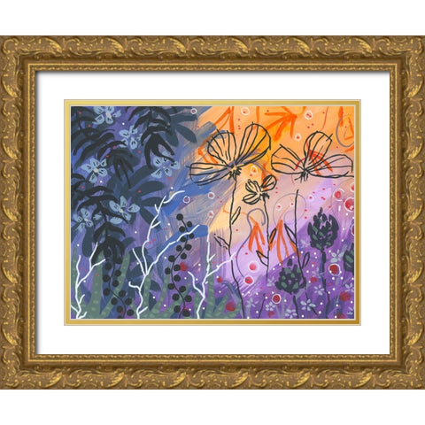 Color And Tone Gold Ornate Wood Framed Art Print with Double Matting by Randy Noble Fine Art