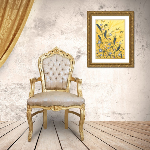 Gracious Bend Gold Ornate Wood Framed Art Print with Double Matting by Randy Noble Fine Art