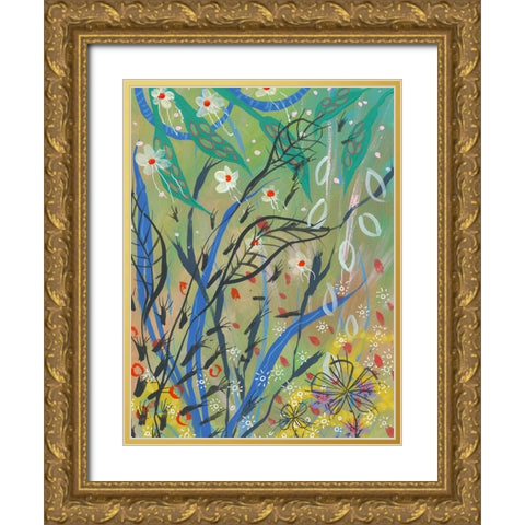 Measure Of Color Gold Ornate Wood Framed Art Print with Double Matting by Randy Noble Fine Art