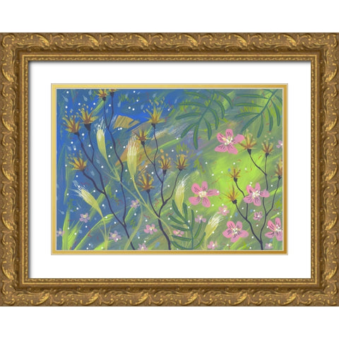 Morning Glory Gold Ornate Wood Framed Art Print with Double Matting by Randy Noble Fine Art