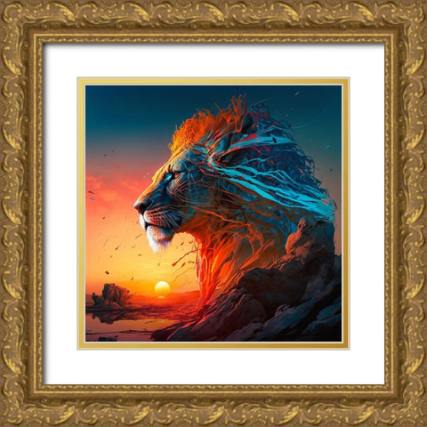Desert Of Dreams 8 Gold Ornate Wood Framed Art Print with Double Matting by Heere, Ray