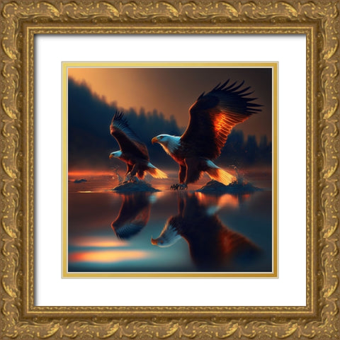 Desert Of Dreams 10 Gold Ornate Wood Framed Art Print with Double Matting by Heere, Ray