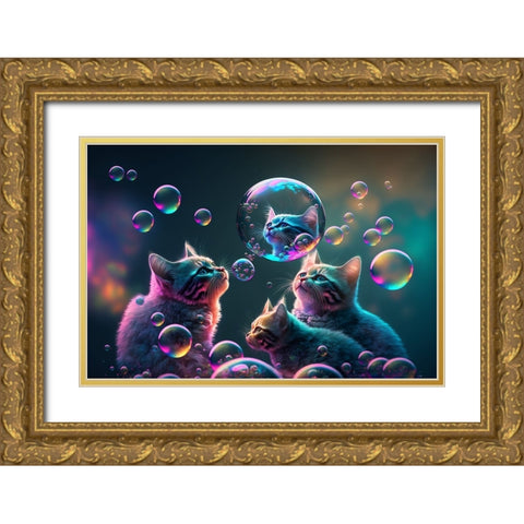 Mystical Morning 8 Gold Ornate Wood Framed Art Print with Double Matting by Heere, Ray