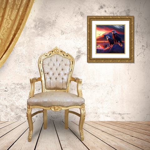 Desert Of Dreams 12 Gold Ornate Wood Framed Art Print with Double Matting by Heere, Ray