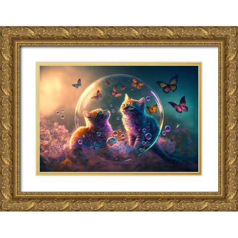 Mystical Morning 11 Gold Ornate Wood Framed Art Print with Double Matting by Heere, Ray