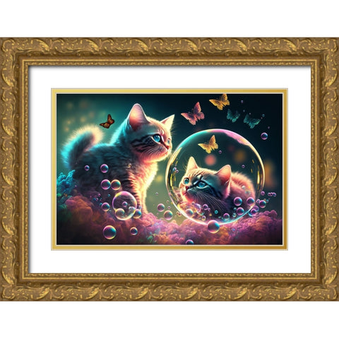 Mystical Morning 12 Gold Ornate Wood Framed Art Print with Double Matting by Heere, Ray