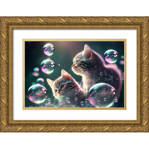 Mystical Morning 15 Gold Ornate Wood Framed Art Print with Double Matting by Heere, Ray