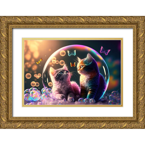 Mystical Morning 16 Gold Ornate Wood Framed Art Print with Double Matting by Heere, Ray