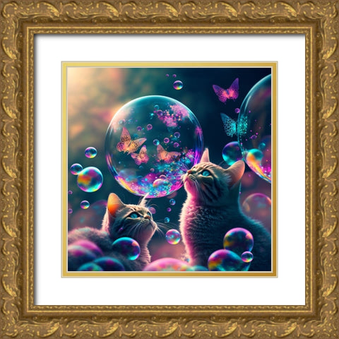 Mystical Morning 25 Gold Ornate Wood Framed Art Print with Double Matting by Heere, Ray