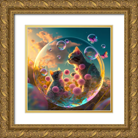 Mystical Morning 29 Gold Ornate Wood Framed Art Print with Double Matting by Heere, Ray