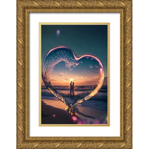 Love Is In The Air 4 Gold Ornate Wood Framed Art Print with Double Matting by Heere, Ray