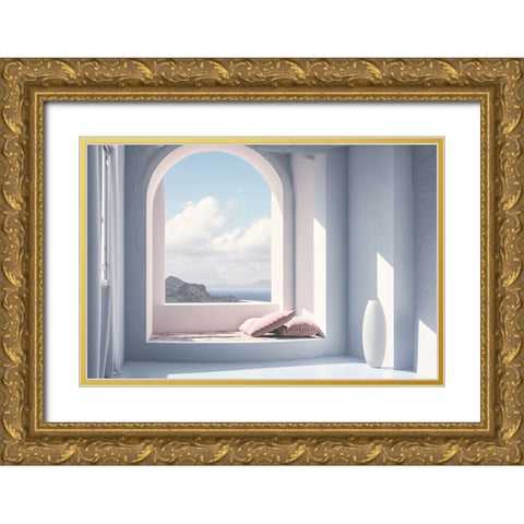 Architectural Photography Balconies 1 Gold Ornate Wood Framed Art Print with Double Matting by Heere, Ray