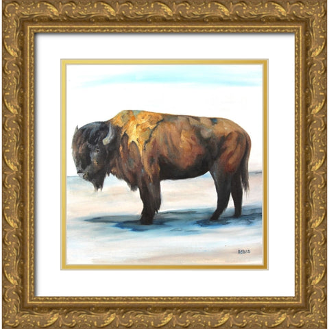 Commander Gold Ornate Wood Framed Art Print with Double Matting by Gould, Renee