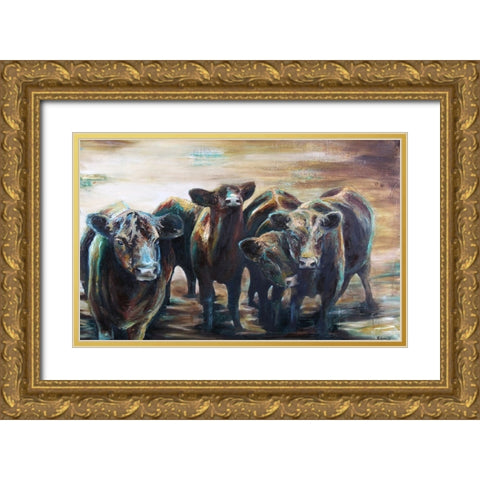 Jokers Gold Ornate Wood Framed Art Print with Double Matting by Gould, Renee
