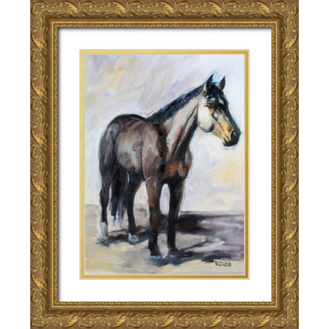 Lit Up Gold Ornate Wood Framed Art Print with Double Matting by Gould, Renee