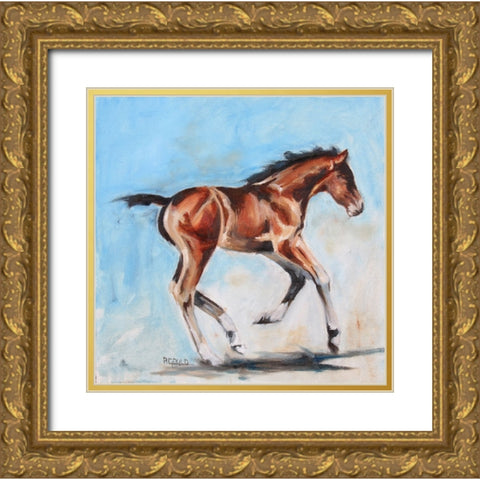On The Move Gold Ornate Wood Framed Art Print with Double Matting by Gould, Renee