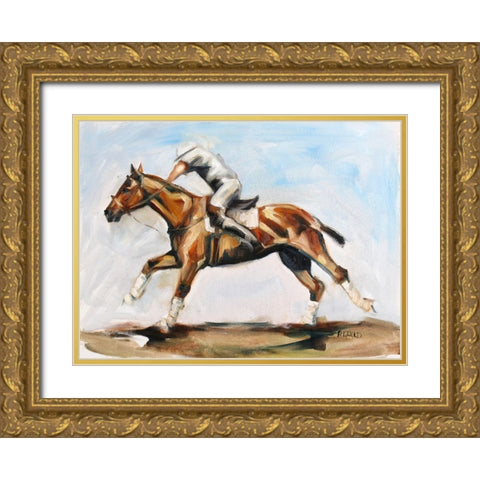 Play On Gold Ornate Wood Framed Art Print with Double Matting by Gould, Renee