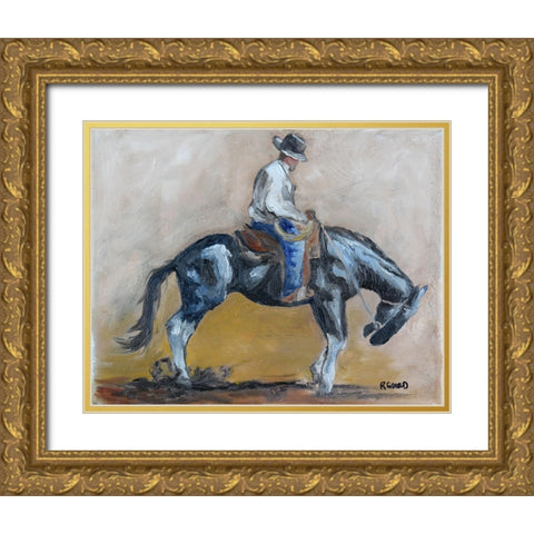 Taking Him Back Gold Ornate Wood Framed Art Print with Double Matting by Gould, Renee