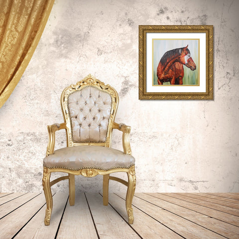 Whisper in the Wind Gold Ornate Wood Framed Art Print with Double Matting by Gould, Renee