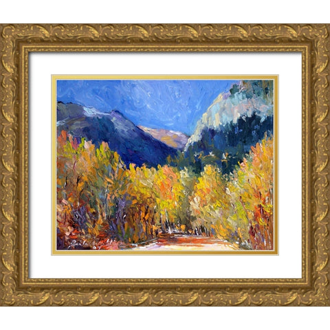 Cotton Gold Ornate Wood Framed Art Print with Double Matting by Wallich, Richard