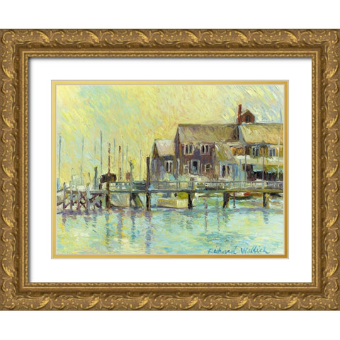 Narragansett Gold Ornate Wood Framed Art Print with Double Matting by Wallich, Richard