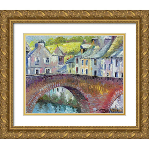 France Gold Ornate Wood Framed Art Print with Double Matting by Wallich, Richard