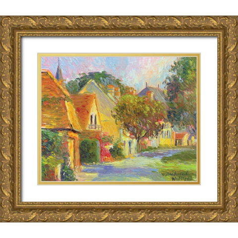 France I Gold Ornate Wood Framed Art Print with Double Matting by Wallich, Richard
