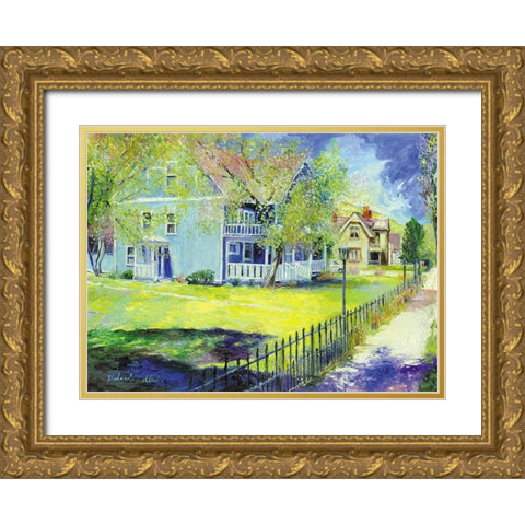 Georgetown Gold Ornate Wood Framed Art Print with Double Matting by Wallich, Richard