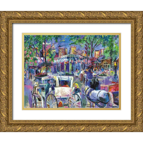 Tavern On The Green 2 Gold Ornate Wood Framed Art Print with Double Matting by Wallich, Richard