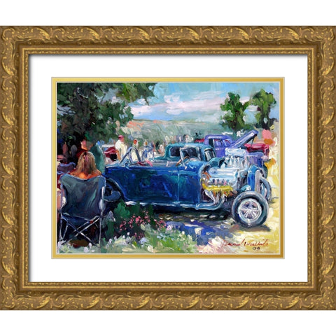 Headers Gold Ornate Wood Framed Art Print with Double Matting by Wallich, Richard