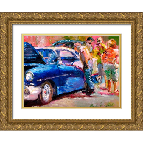 Olds Gold Ornate Wood Framed Art Print with Double Matting by Wallich, Richard