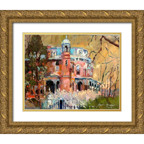 Haunted House Gold Ornate Wood Framed Art Print with Double Matting by Wallich, Richard