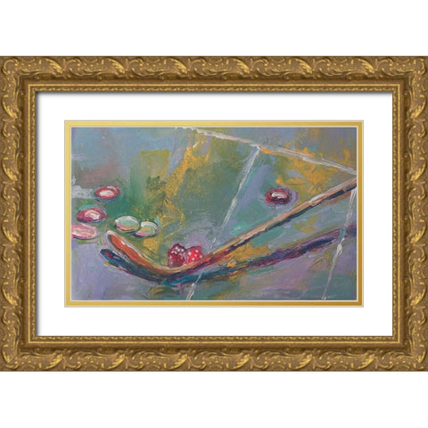 Chips Gold Ornate Wood Framed Art Print with Double Matting by Wallich, Richard