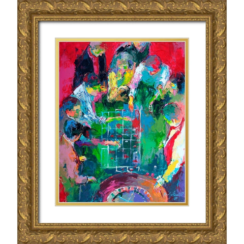 Roulette Gold Ornate Wood Framed Art Print with Double Matting by Wallich, Richard