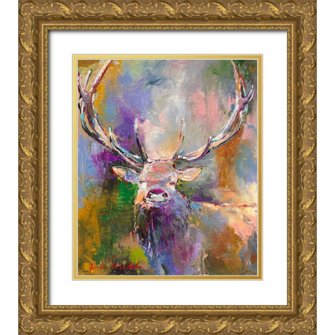 Buck Gold Ornate Wood Framed Art Print with Double Matting by Wallich, Richard