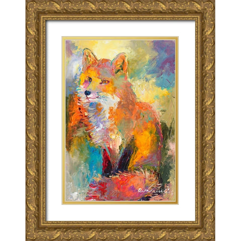 Fox Gold Ornate Wood Framed Art Print with Double Matting by Wallich, Richard