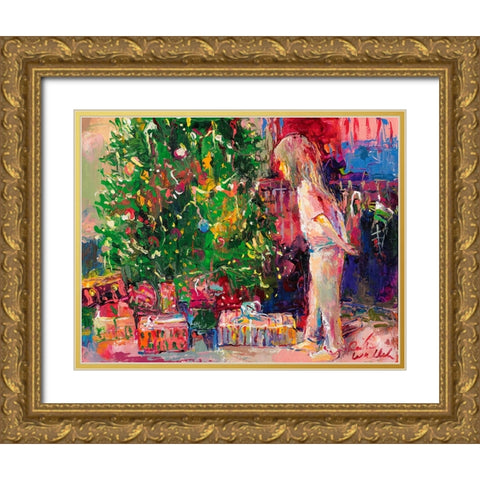 Jaden Gold Ornate Wood Framed Art Print with Double Matting by Wallich, Richard