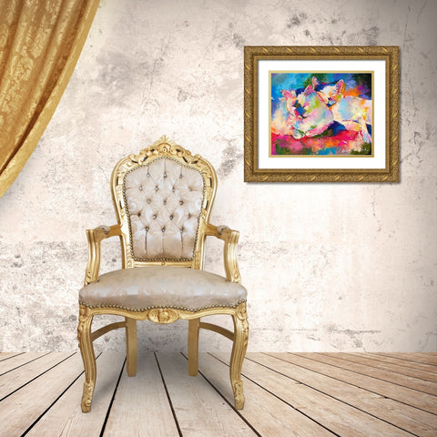 Mac+Jack Gold Ornate Wood Framed Art Print with Double Matting by Wallich, Richard