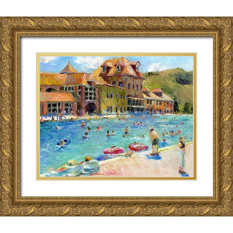 Glenwood Springs Gold Ornate Wood Framed Art Print with Double Matting by Wallich, Richard