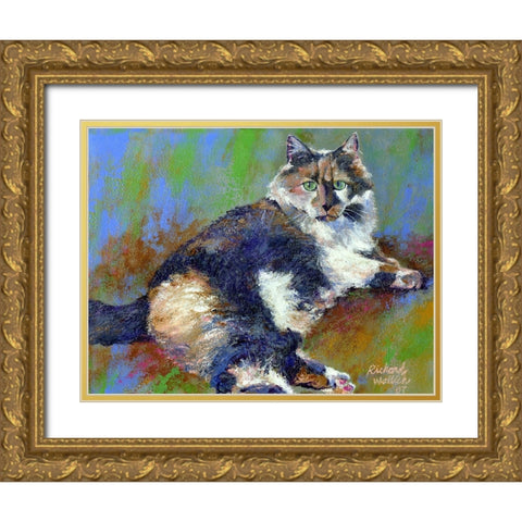 Kezia Gold Ornate Wood Framed Art Print with Double Matting by Wallich, Richard
