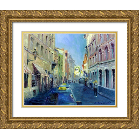 Girl With Yellow Hair Gold Ornate Wood Framed Art Print with Double Matting by Wallich, Richard