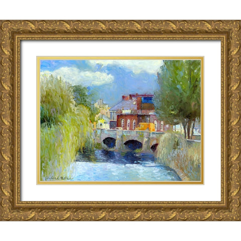 Rickys Trip To Europe Gold Ornate Wood Framed Art Print with Double Matting by Wallich, Richard