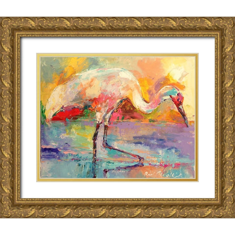 artcrane Gold Ornate Wood Framed Art Print with Double Matting by Wallich, Richard