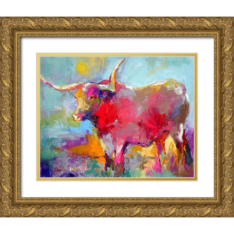 arttlong Gold Ornate Wood Framed Art Print with Double Matting by Wallich, Richard