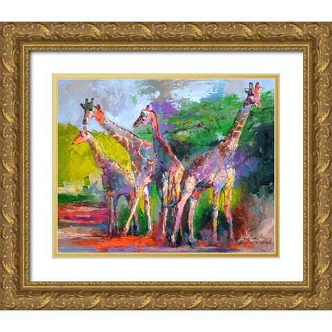 artgirra Gold Ornate Wood Framed Art Print with Double Matting by Wallich, Richard