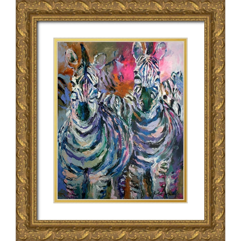 artzebra Gold Ornate Wood Framed Art Print with Double Matting by Wallich, Richard
