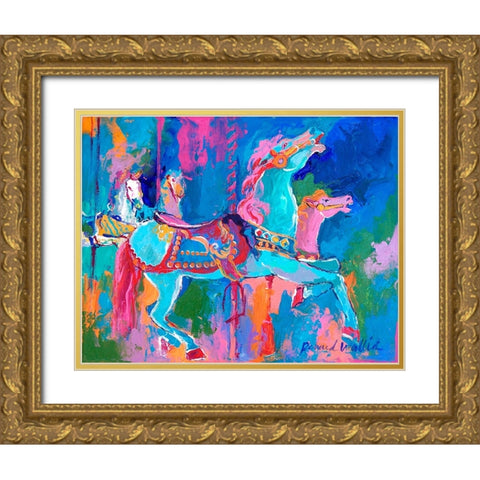 Artcar 1 Gold Ornate Wood Framed Art Print with Double Matting by Wallich, Richard